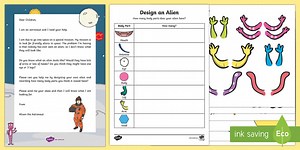 Design an Alien - Recording Using Marks Activity Resource Pack