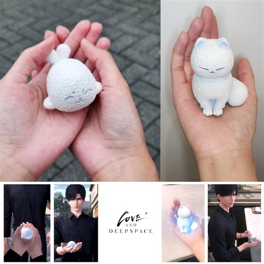 Love and Deepspace Fan-made Merch: Zayne Happy Snow Seal and Snow Cat - Etsy