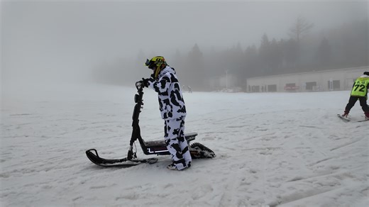 Explore the Thrill of Snow Scooters in Action