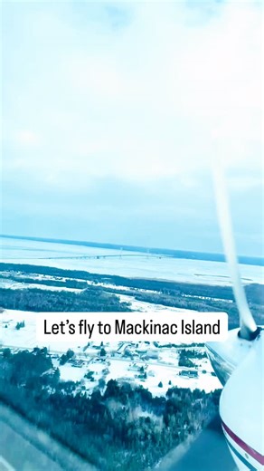 A chilly bird’s eye view of the Mackinac Bridge and Round Island Lighthouse during the quick flight from Saint Ignace to Mackinac Island. The large patches of ice and open water look so cool from above. @flyfreshair #mackinacisland #mackinacisle #mackinacislandlife #flyfreshair #mackinacwinter | Mackinac Memories