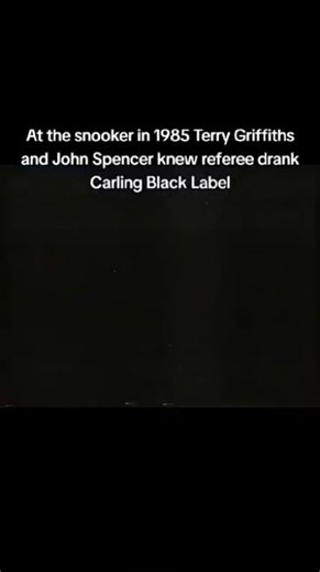 25K views · 121 reactions | At the snooker in 1985 Terry Griffiths and John Spencer knew referee drank Carling Black Label #nostalgia #80snostalgia #terrygriffiths #johnspencer #carlingblacklabel #snooker #snookerlover #snookerskills #pool #poolside #beer #pub #funnytiktok #funnytiktokvideos #funnyvideos #funnyvids #tv #advert #retro #oldschool #childhood | Nostalgia Wizard | Facebook