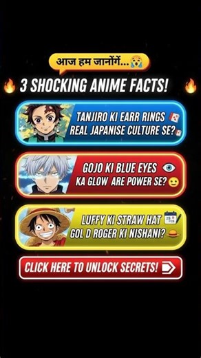Unrevealed Anime Facts That Will Blow Your Mind! 🤯#shorts #animefacts #short #animeedit#boost