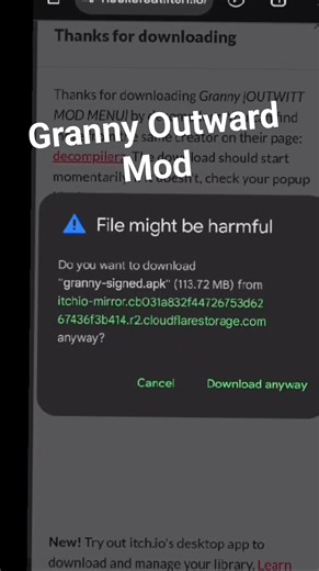 How To Download Granny Outward Mod #ytshorts #grannymod