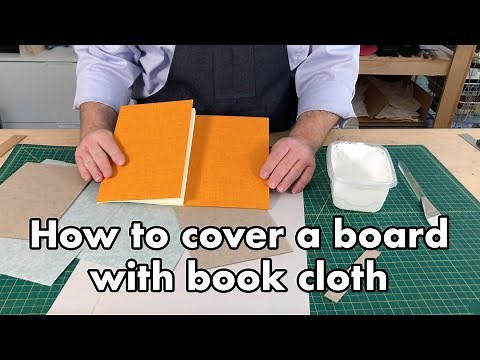 How to Cover a Board with Book Cloth