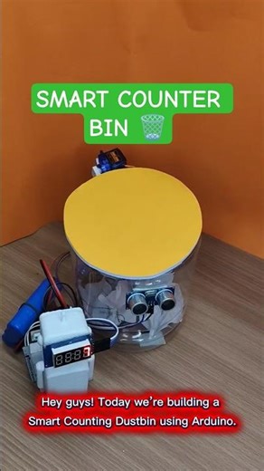 Building an AI Smart Dustbin with Counter! 🗑️🔢 #robotics #shorts