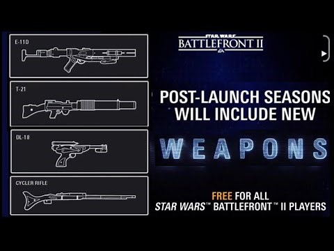 New Star Wars Battlefront 2 Weapons! (How to Unlock+Mods)