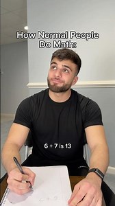 How Normal People Do Math Vs Me 💀