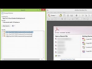 Adobe Acrobat - Search Multiple PDFs