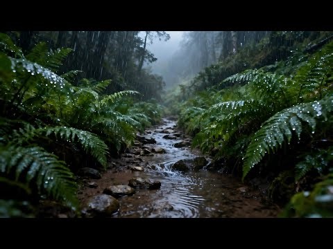 ASMR Rain on Tent ⛺🌧️ | Cozy Camping Ambience for Sleep, Study & Relaxation | Night Rain Sounds