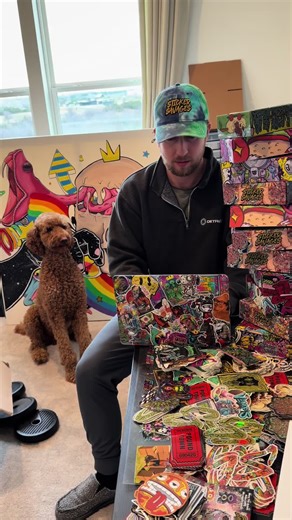 customized my entire MacBook with these wild stickers 🤪🤪 #stickers #macbook