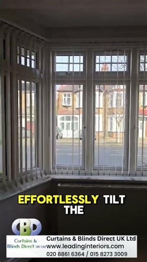 Elegant Vertical Blinds for Bay Windows | Curtains & Blinds Direct UK Ltd| StAlbans, Steven age