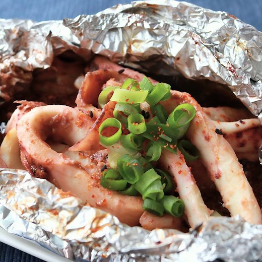 はふはふ美味しい イカワタでホイル焼き 作り方・レシピ | クラシル