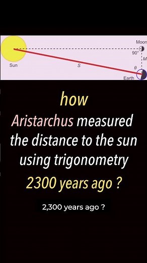 2300 years ago, Aristarchus measured the distance to the sun! - trigonometry