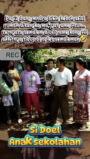 📽️(62)vod, selamat menyaksikan 😁 Atun pagi2 kaget liat kaki di oplet, eh taunya kaki bang mndra lagi tidur🤣 #sidoel #vod #fyp | fans si doel