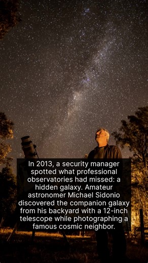28K views · 705 reactions | An amateur astronomer discovered a whole new galaxy from his own backyard. | The History Page | Facebook