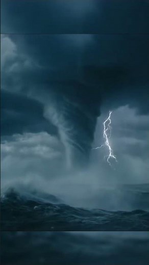 Rare Waterspout Forms in the Open Ocean | Extreme Weather at Sea🌪️