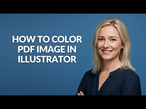 How to Color Pdf Image In Illustrator - Julia'sTutorials