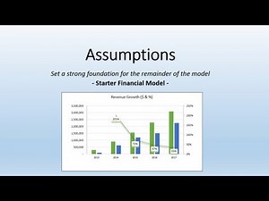 Financial Model Tutorial - (Part 2 of 4) - Assumptions