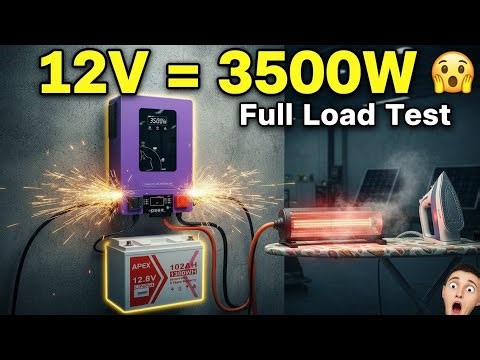 👉 12V 3500W Inverter | Impossible Power Test 😳 Full Load Running