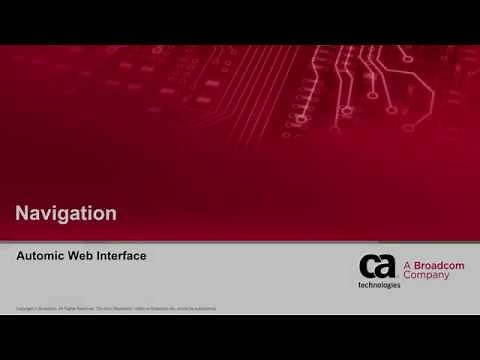 Automic Web Interface Basics - Navigation