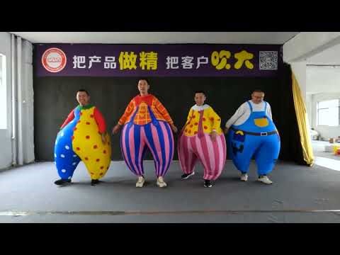 Funny #Inflatable Fat Suit for Art illuminated Publicart Decoration