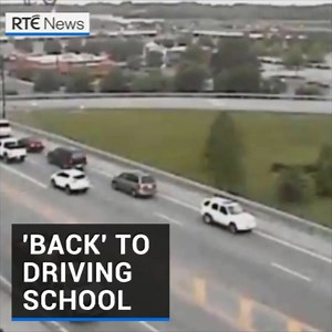 20K views · 95 reactions | The Ohio Department of Transportation has released a video showing an SUV driving backwards on a highway for over a kilometre. The vehicle travelled backwards through two intersections before coming to a stop in a parking lot. Speaking to Fox 8, an ODOT spokesman said they suspect something was wrong with the vehicle's transmission. | RTÉ News | Facebook