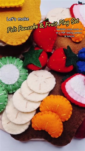 Handmade Felt Pancakes Sewing Pattern | Easy DIY Tutorial