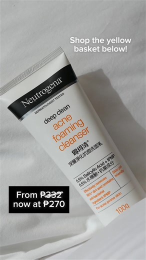 Neutrogena Deep Clean Acne Foam Cleanser for Oily Skin