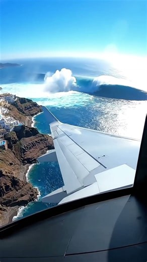 Pilot Captures a Giant Tsunami Approaching the Coast | DisasterFlight