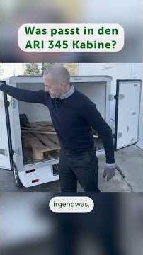 ARI 345 with cabin: How much does the cargo box actually hold?