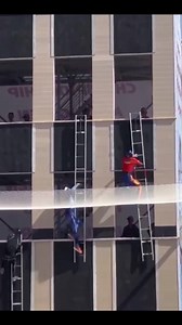 Outstanding training, cleverness, grip, timing and speed. Everything is entirely perfect. Feel the speed of a Chinese firefighter in the ladder race at the World Fire and Rescue Sport Championships held in Samarkand, Uzbekistan. The World Championship in fire and rescue sports opened in Samarkand on October 1st , which will unite the XVII World Championship among men and the VIII World Championship among women. Athletes demonstrate their training in such disciplines as climbing the assault ladde