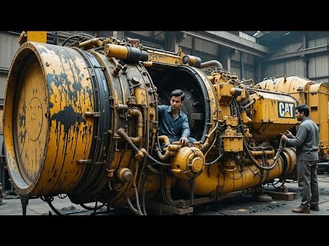 Caterpillar Engine Complete Rebuild | From Damaged & Dirty to Fully Restored