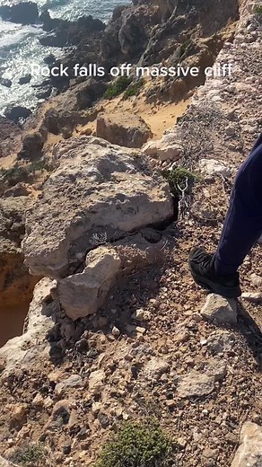 Craze Rock Falling Off Cliff