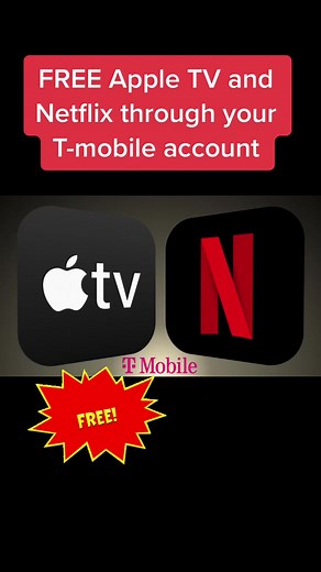 FREE !!! Get free Netflix and Apple TV through T-Mobile !!!! #findingdeals #free #streamingservices #netflix #appletvplus #appletv #tmobile #freestreaming #fypシ゚viral #fyp