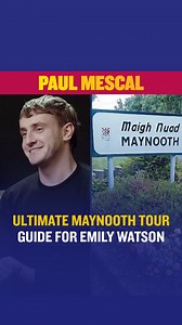 73K views · 317 reactions | Paul Mescal shares the ultimate Maynooth tour guide complete with:  Maynooth University - International  Carton House, A Fairmont Managed Hotel  McMahon's Bar & Lounge  The Roost Maynooth  Macari’s Paul Mescal & Emily Watson joined Ian Dempsey to chat about their new film God’s Creatures  | Today FM | Facebook