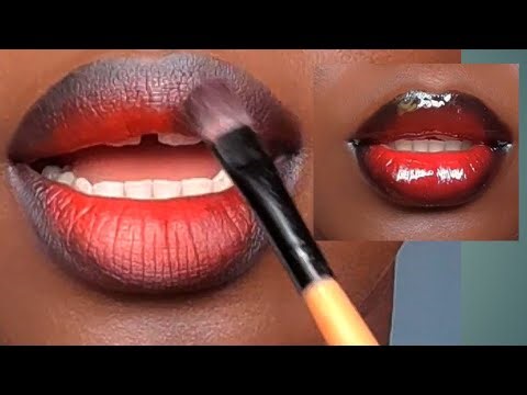 HOT-RED LIP STAIN COMBO FOR WOC | Lip Stain Tutorial | Beginners friendly