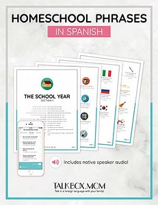 The Homeschool Phrases in Spanish – TalkBox.Mom