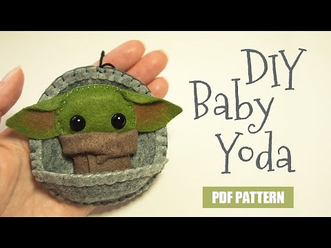 DIY Baby Felt Yoda Toy (step by step tutorial)