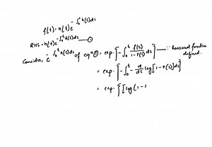 Let f denote the density function and h the hazard function of a nonnegative random variable. Show that f(t)=h(t) e^-∫0^t h(s) d s that is, that the hazard function uniquely determines the density. | Numerade