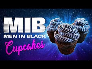 How to make Men in Black Cupcakes with green Alien filling