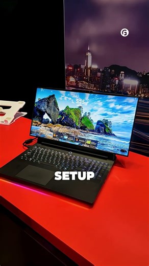 This gaming laptop has a screen that grows