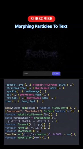 Morphing Particles Into Text ✨ | JavaScript & GSAP Animation 💻 | Coding With Cousins