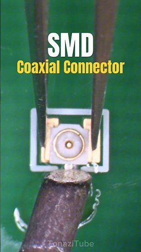 Perfect Way to Solder RF Coaxial Connector on PCB | SMD Tutorial #soldering #smdsoldering #tips