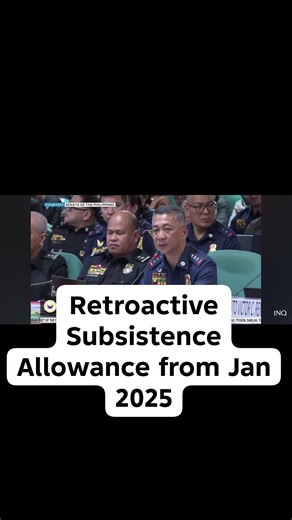 Retroactive from Jan 2025 ang subsistence Allowance ng Uniform Personnels. Waiting for EO nalang. 😇😇😇😇😇😇 #PNP #BFP #BJMP #CoastGuardPH #Nameria #BUCOR | Batang Eks