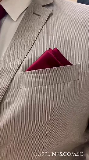 How to Fold a Pocket Square - The Three Stairs Fold
