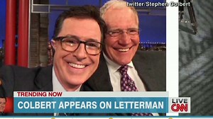 See Colbert's new look on 'Letterman'