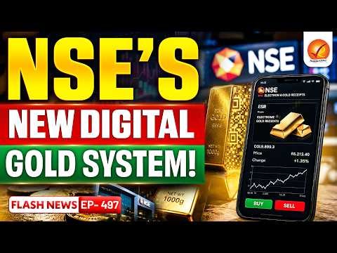 NSE introduces Electronic Gold Receipts Explained | EGR vs Gold ETF vs Physical Gold | Stock Market
