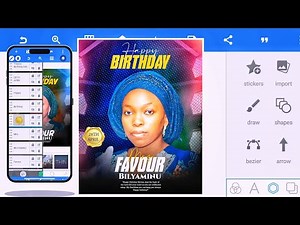 How to Design a Birthday Poster Using Your Smartphone | PixelLab, Snapseed & PicsArt Tutorial