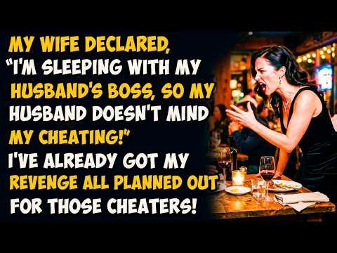 My wife declared, “I'm sleeping with my husband's boss, so my husband doesn't mind my cheating!”