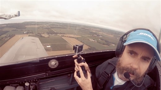 Watch P-51 Mustangs roar across Oshkosh - "Pure 1,500 HP power"